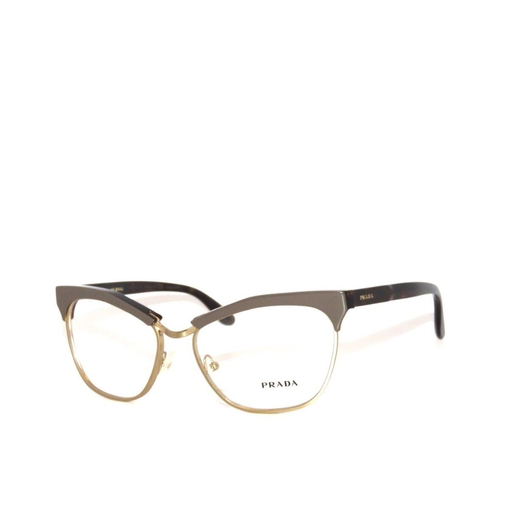 Prada 14S 14 TFL-1O1 55 Brown Matte Gold Eyeglasses